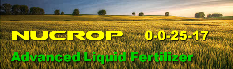 NuCrop 0-0-25-17 Advanced Liquid Fertilizer designed for Row Crops, Hay and Pasture
